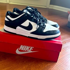 Nike dunks. Selling pandas size 12 worn twice.